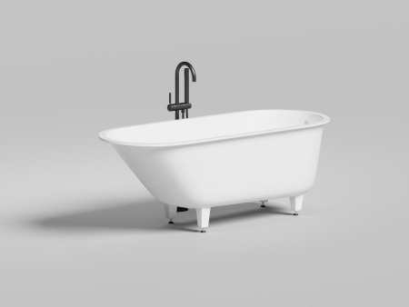 Ванна из искусственного камня Salini ORNELLA 102323M 170х70 встраиваемая прямоугольная с ножками